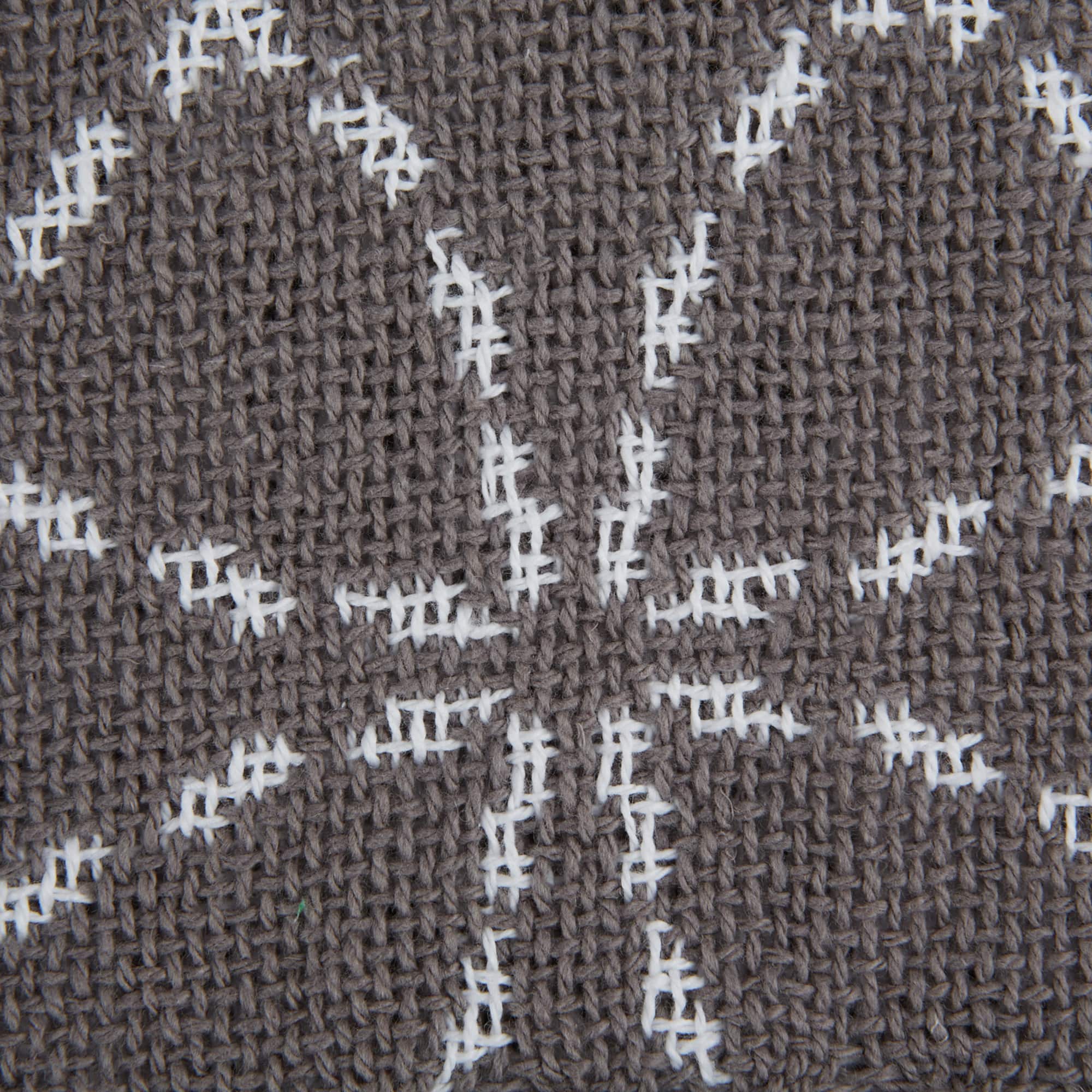 Gray Concentric Circles Throw